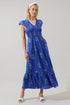 Haline Floral Liora Smocked Midi Dress